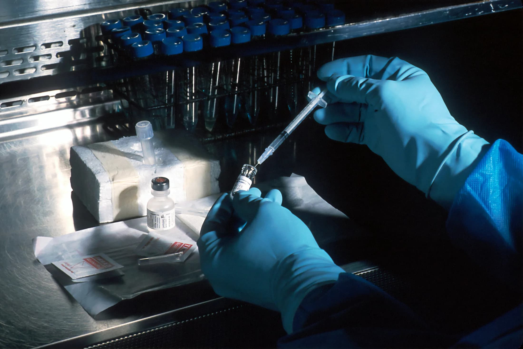 Laboratory bench used for biomedical research and therapy development